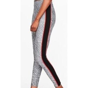 Express Black Red‎ Stripe Athletic Leggings Pants Womens XS TP